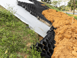 carriff erosion control fabric installation process